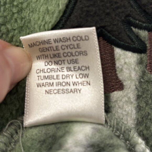 Vintage Green Plaid Fleece Jacket With Tree Embroidery By Christopher & Banks - Picture 8 of 9